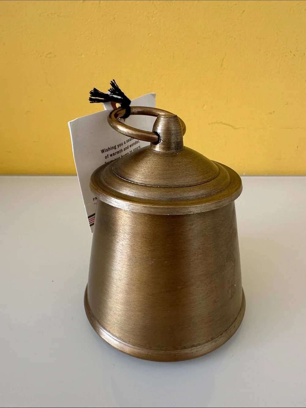 Hearth & Hand Brass Bell Jar Candle Cypress and Santal - Metallic Gold 4.6 Oz